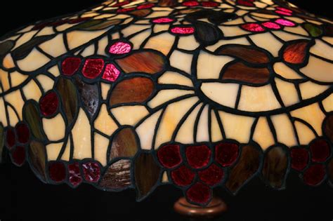 Chicago Mosaic Leaded Stained Glass Lamp Shade Cherry Tree Tiffany