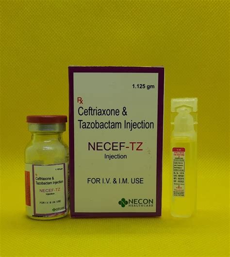 Ceftriaxone 1000 Mg Tazobactam 125 Mg Injection At Best Price In Surat