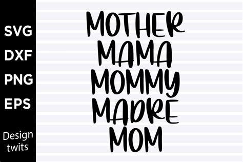 Mother Mama Mommy Madre Mom Svg Graphic By Designtwits · Creative Fabrica