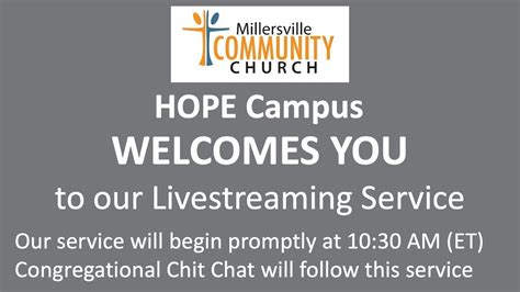 10 23 2022 HOPE Service Chit Chat Livestream Millersville