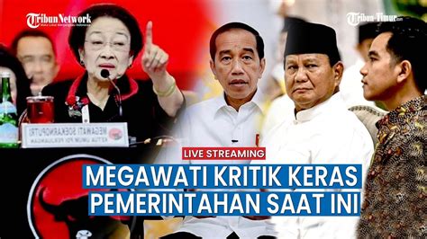 RAKERNAS V PDIP Ketua Umum PDIP Megawati Kritik Keras Pilpres 2024