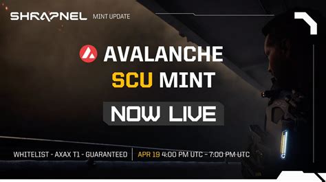 Shrapnel Free Mint On Twitter Avalanche Scu Mint Is Live Avax T