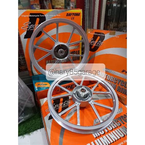 Jual Velg Daytona Gp Wheel Depan Firz Blkg Karisma Set Original New Old