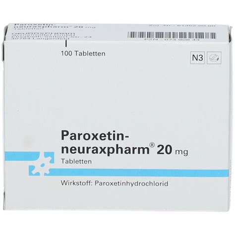 Paroxetin Neuraxpharm Mg St Mit Dem E Rezept Kaufen Shop Apotheke