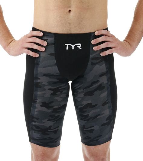 Tyr Mens Shockwave High Waist Camo Jammer Tech Suit Swimsuit At