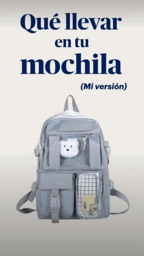 Que Llevar En Tu Mochila Del Colegio En Rutinas Escolares