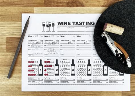 Wine Tasting Pro Printable Guide Etsy