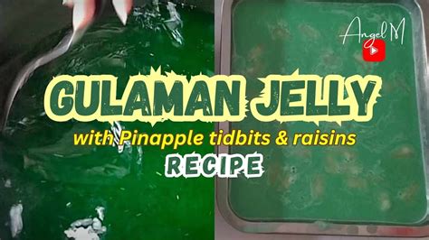 Easy Gulaman Jelly Recipe Filipino Dessert Angel M Youtube