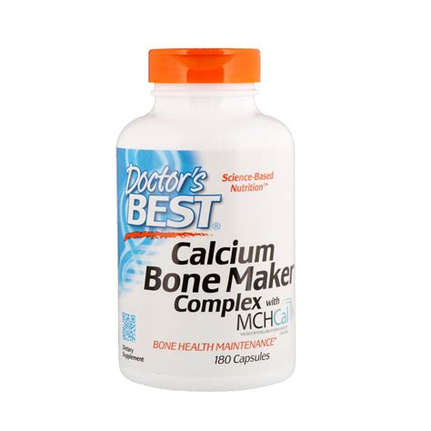 Comprar Doctor S Best Calcium Bone Maker Complex With Mchcal 180 Cápsulas Preço Suplemento No