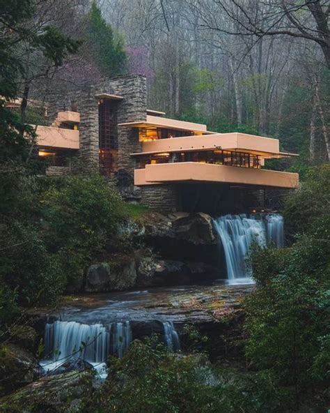 The Amazing Fallingwater House in Pennsylvania ,USA | Falling water ...