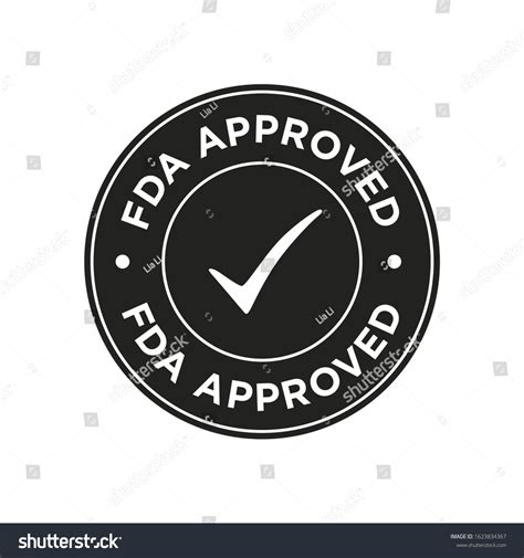 Fda Approved Food And Drug Administration Icon Royalty Free Stock Vector 1623834367