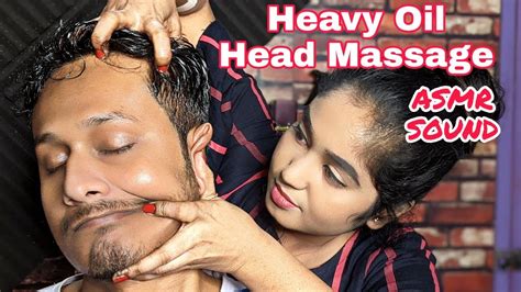 Heavy Oil Head Massage Neck And Ear Massage Neck Cracking Indian