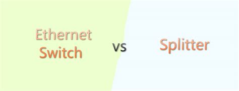 Ethernet Switch vs Hub vs Splitter Comparison