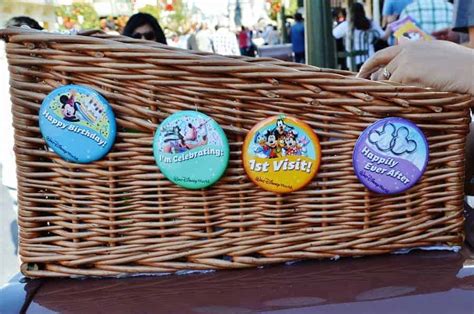 Get Free Celebratory Buttons At Walt Disney World Disney Insider Tips