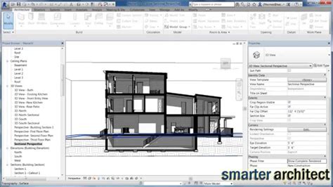 Revit Tutorial Creating A Section Presentation Drawing In Less Than 7