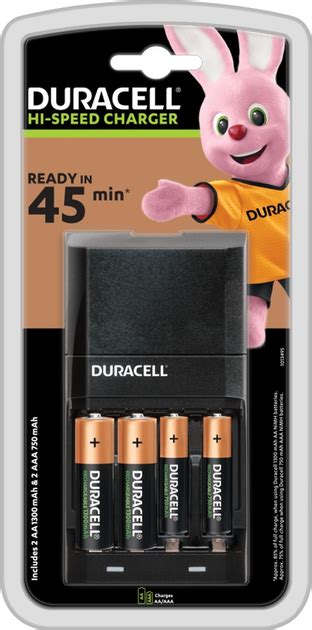 Зарядное устройство Duracell CEF 27+ AA 1300+ AAA 750 (5000394114524 ...