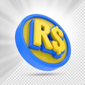 Moeda Azul e Amarelo Elemento 3D Para Composição PSD download Designi