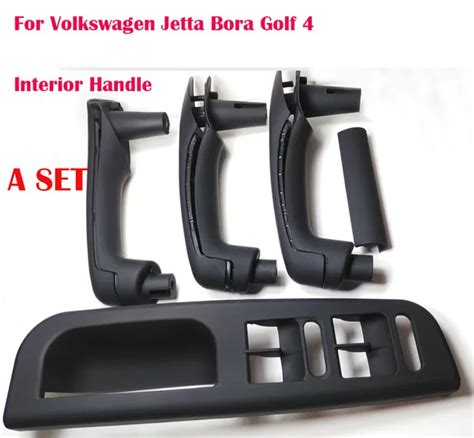 A Set Pcs Black Inner Door Handle For Volkswagen Jetta Bora Golf