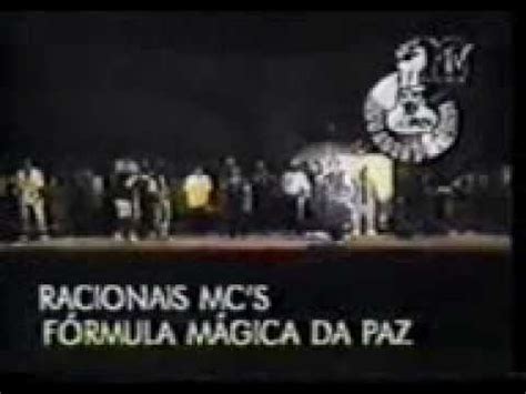 Racionais Mc S Formula Magica Da Paz Ao Vivo Youtube