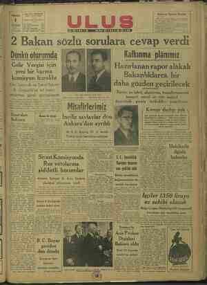 Cumhuriyet 8 Kasım 1947 sayfa 1 Gaste Arşivi