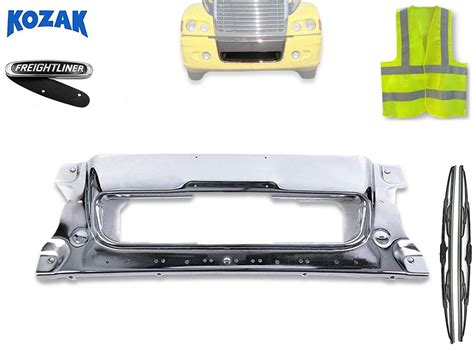 Kozak Front Center Truck Chrome Bumper Compatible With Freightliner Century Semi Truck Front