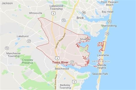 Toms River New Jersey Map - Alvina Margalit