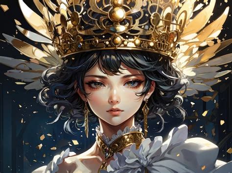 Anime Queen With Crown