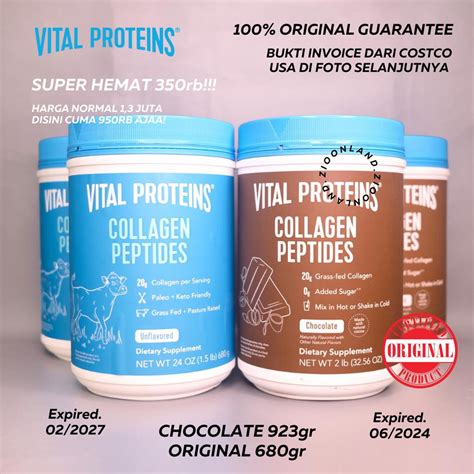 Jual Vital Proteins Collagen Peptides Unflavored 680gr 510gr 340gr 227gr 115gr Vital