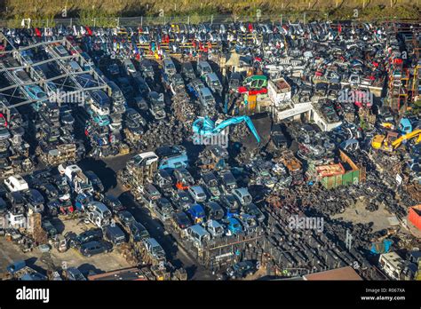 Aerial Photograph Spent Junkyard Strothmann Auto Parts Gmbh Co Kg