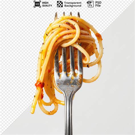 Premium Psd Potrait Fork With Spaghetti Png Clipart Png Psd