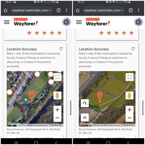 Reviewing location accuracy is made much harder just by zooming into