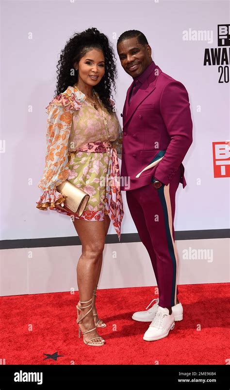 Kirk Franklin Right And Tammy Collins Arrive At The Bet Awards On