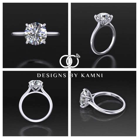 Diamond Solitaire Ring Basket Setting - Diamond