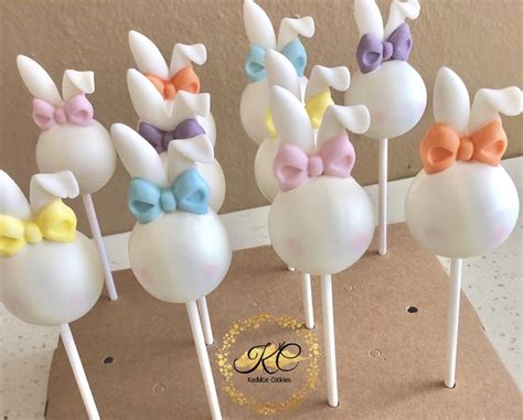 Pin On First Birthday Easter Bunny Cake Pops Easter Bunny Cake