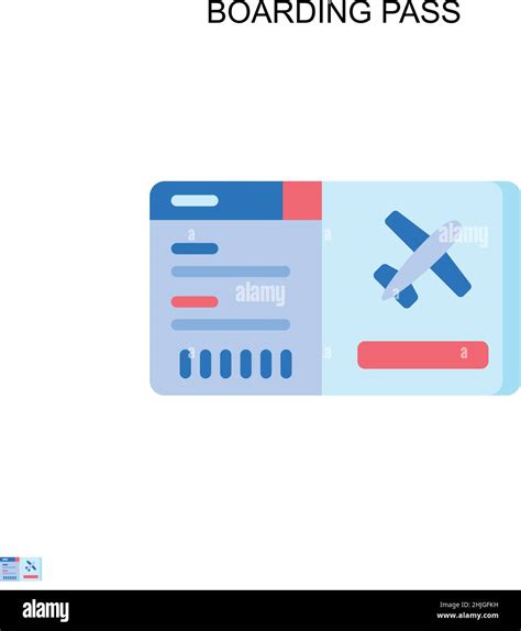 Boarding Pass Simple Vector Icon Illustration Symbol Design Template For Web Mobile Ui Element