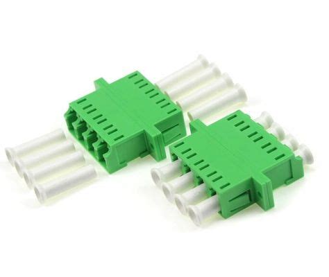 4 Cores Fiber Optic Adapters , LC Connector Adapter With Flange