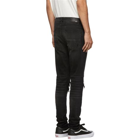 Amiri Black Mx Bandana Jeans Ssense Lookastic