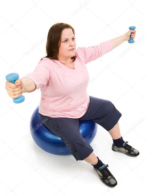 Plus Sized Pilates Workout Stock Photo By ©lisafx 6667137