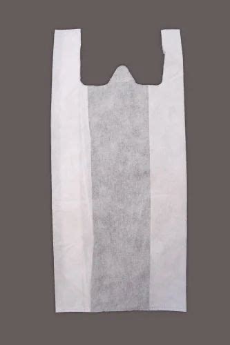 White Plain Non Woven W Cut Bag At Rs 125 Kg Non Woven W Cut Bags In