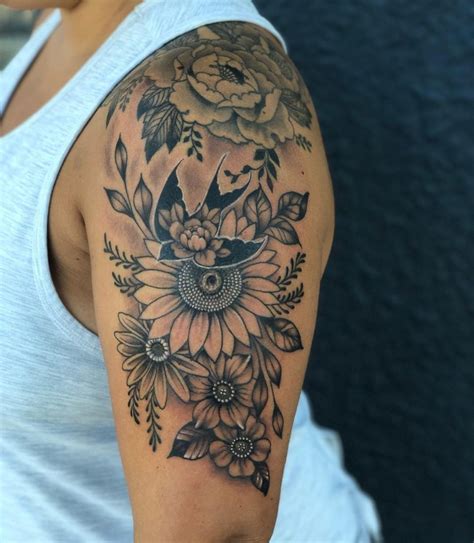 Sunflower Shoulder Tattoo Ideas | Best Flower Site