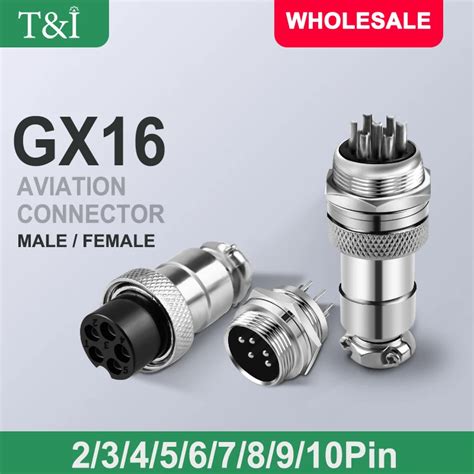 Gx Male And Female Aviation Plug Socket Connector Gx