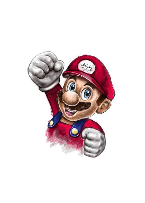 super mario drawing 2