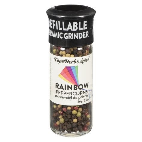 Cape Herb And Spice Rainbow Peppercorns With Grinder Choices Markets