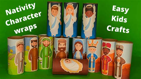 Nativity Characters Wraps Easy Christmas Craft For Kids Trueway Kids