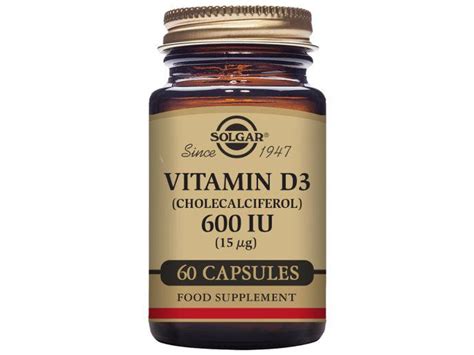 Solgar Vitamin D3 Cholecalciferol 600 IU Vegetable Worten Pt