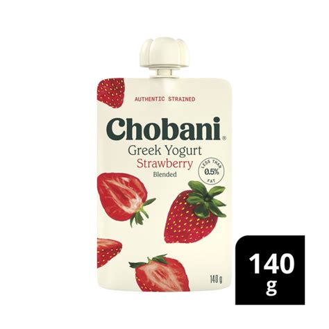 Calories In Chobani Greek Yogurt Pouch Strawberry Calcount