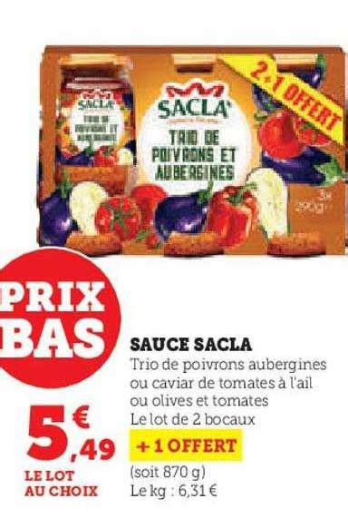 Promo Sauce Sacla Chez Hyper U ICatalogue Fr