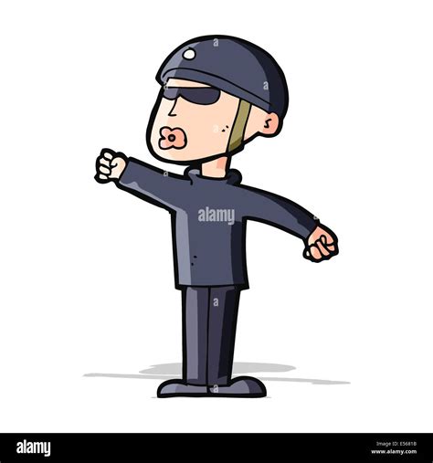 cartoon security guy stock vector image art alamy