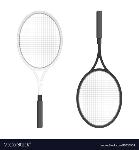 Tennis Rackets Royalty Free Vector Image Vectorstock