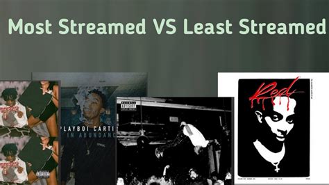 Playboi Carti Most Vs Least Streamed Song On Every Album Youtube